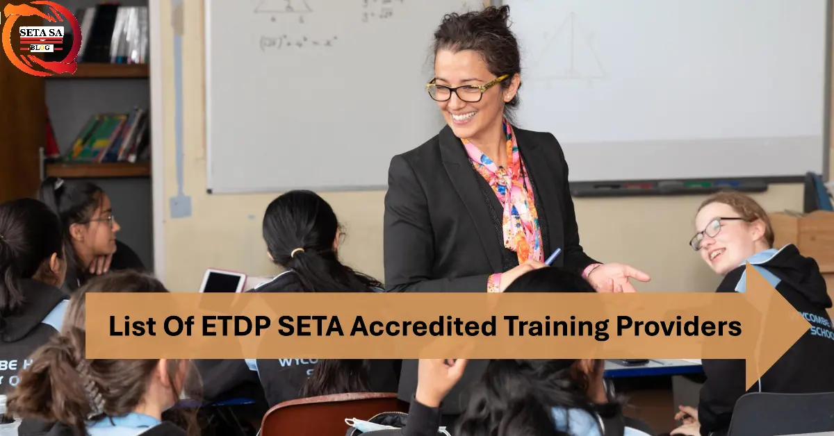 List Of ETDP SETA Accredited Training Providers