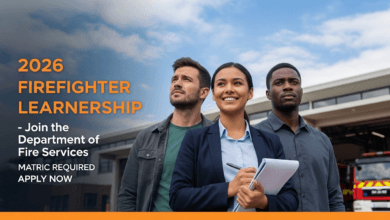 2026 Firefighter Learnership – Join the Department of Fire Services, Matric Required – Apply Now