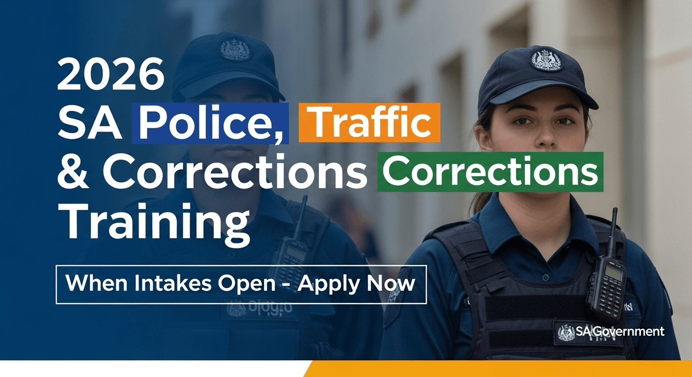 2026 SA Police, Traffic & Corrections Training: When Intakes Open – Apply Now