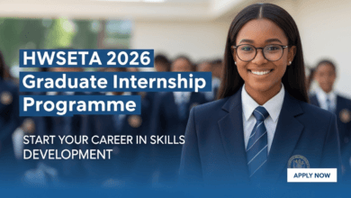 Apply for HWSETA 2026 Graduate Internship Programme – Start a Career in Skills Development