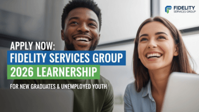 Apply Now: Fidelity Services Group 2026 Learnership for New Graduates & Unemployed Youth