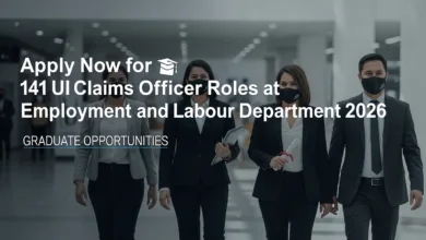 Apply Now for 141 UI Claims Officer Roles at Employment and Labour Department 2026 – Graduate Opportunities