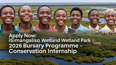 Apply Now: iSimangaliso Wetland Park 2026 Bursary Programme – Conservation Internship