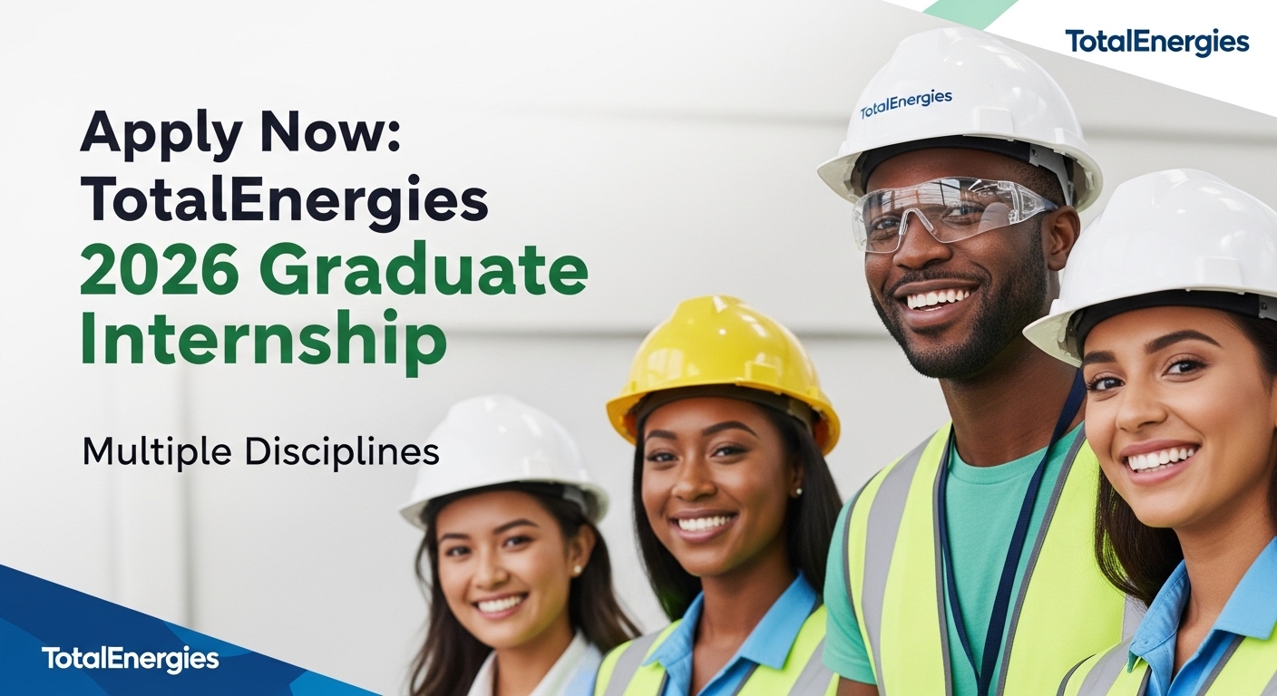 Apply Now: TotalEnergies 2026 Graduate Internship – Multiple Disciplines