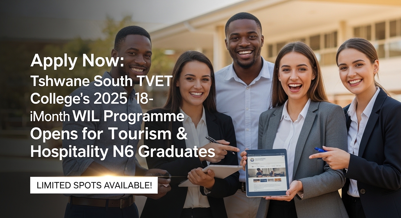 Apply Now: Tshwane South TVET College’s 2025 18‑Month WIL Programme Opens for Tourism & Hospitality N6 Graduates