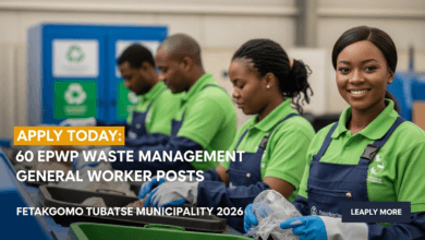 Apply Today: 60 EPWP Waste Management General Worker Posts at Fetakgomo Tubatse Municipality 2026