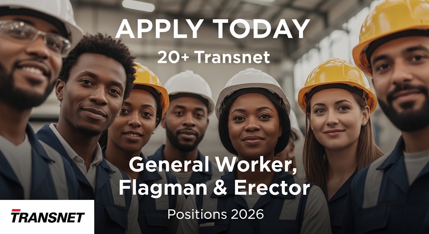 Apply Today for 20+ Transnet General Worker, Flagman & Erector Positions 2026