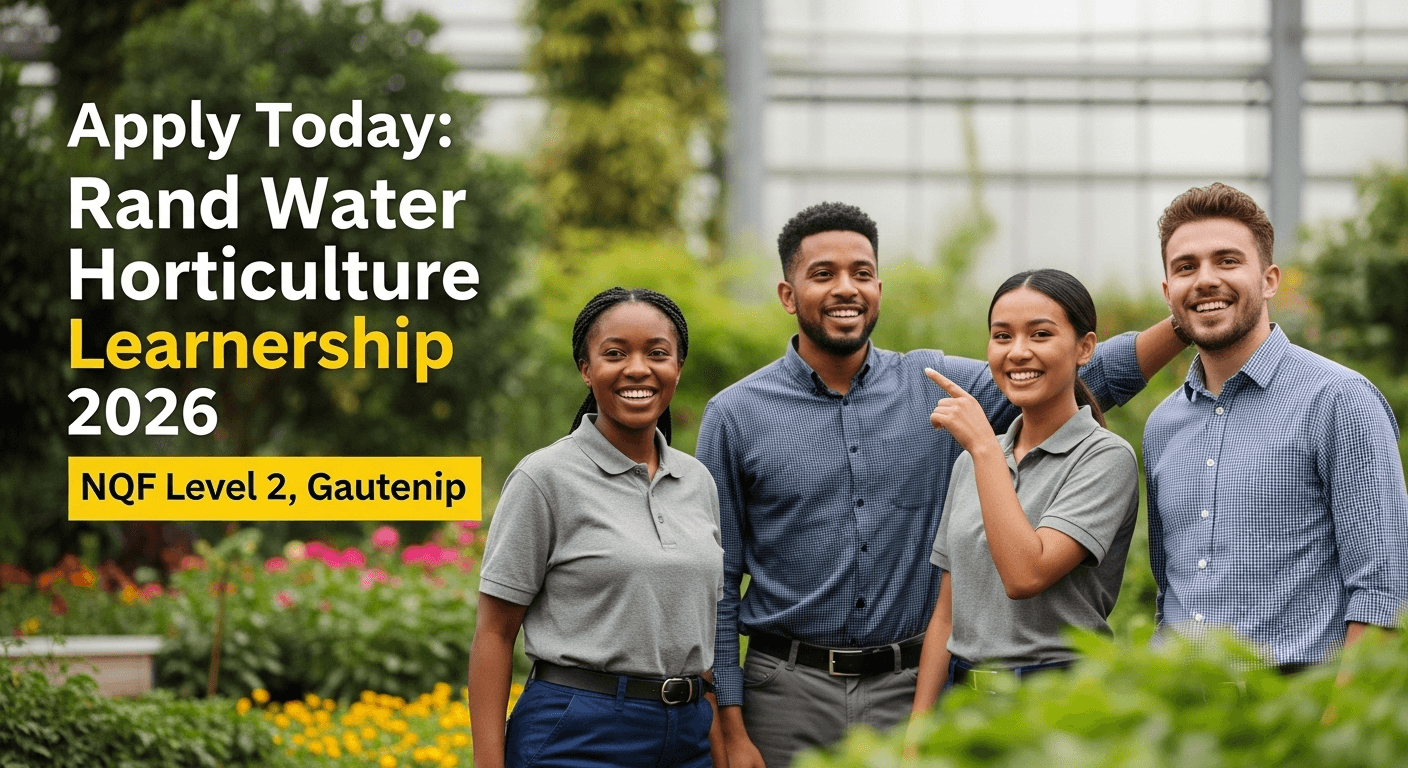 Apply Today: Rand Water Horticulture Learnership 2026 – NQF Level 2, Gauteng