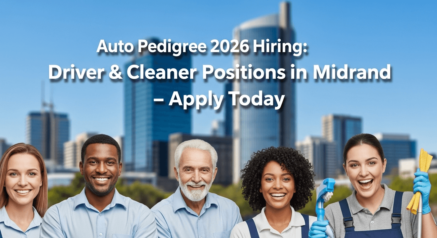 Auto Pedigree 2026 Hiring: Driver & Cleaner Positions in Midrand – Apply Today
