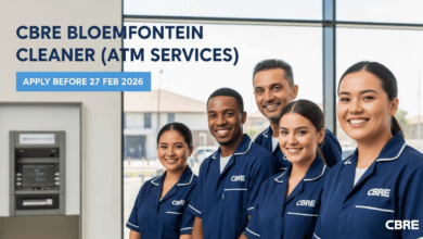 CBRE Bloemfontein Cleaner (ATM Services) – Apply Before 27 Feb 2026