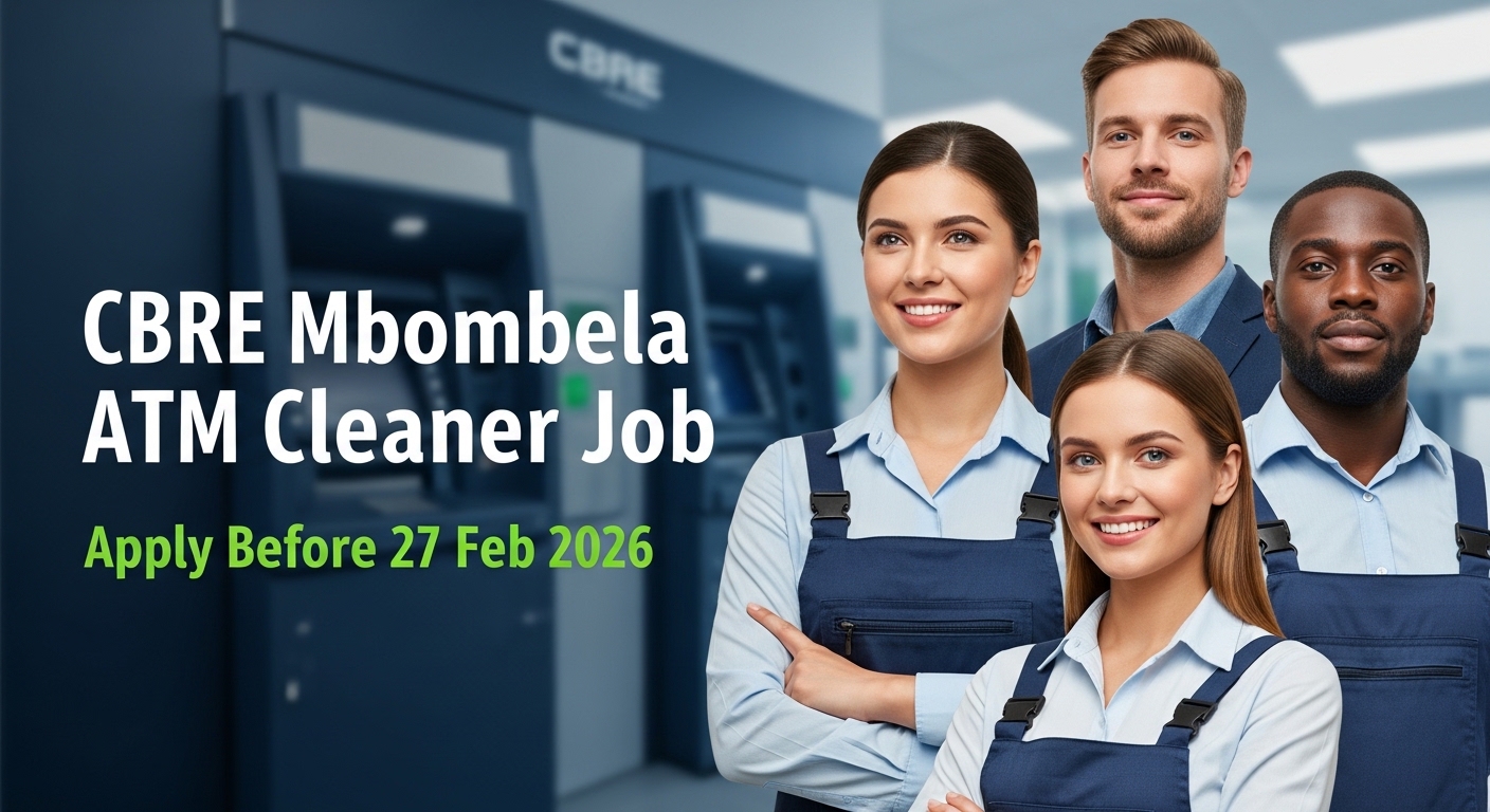 CBRE Mbombela ATM Cleaner Job – Apply Before 27 Feb 2026