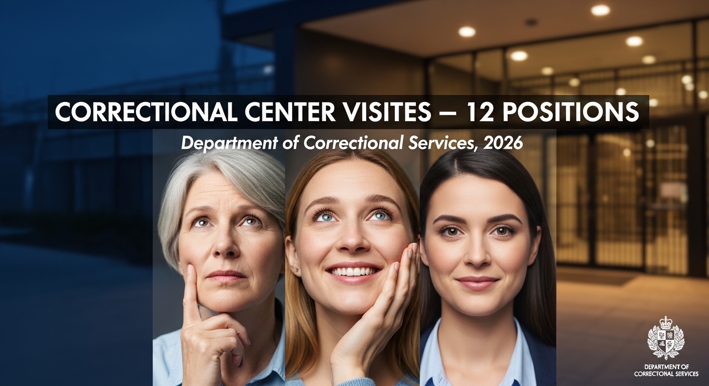 Correctional Centre Visitor Roles – 12 Positions, Department of Correctional Services, 2026