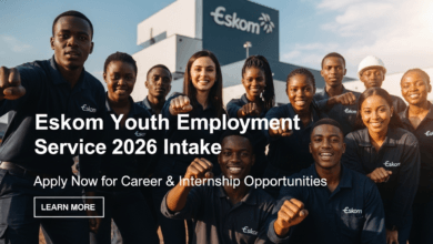 Eskom Youth Employment Service 2026 Intake – Apply Now for Career & Internship Opportunities