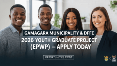 Gamagara Municipality & DFFE 2026 Youth Graduate Project (EPWP) – Apply Today
