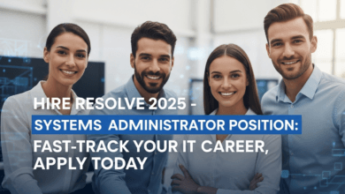 Hire Resolve 2025 – Systems Administrator Position: Fast‑Track Your IT Career, Apply Today
