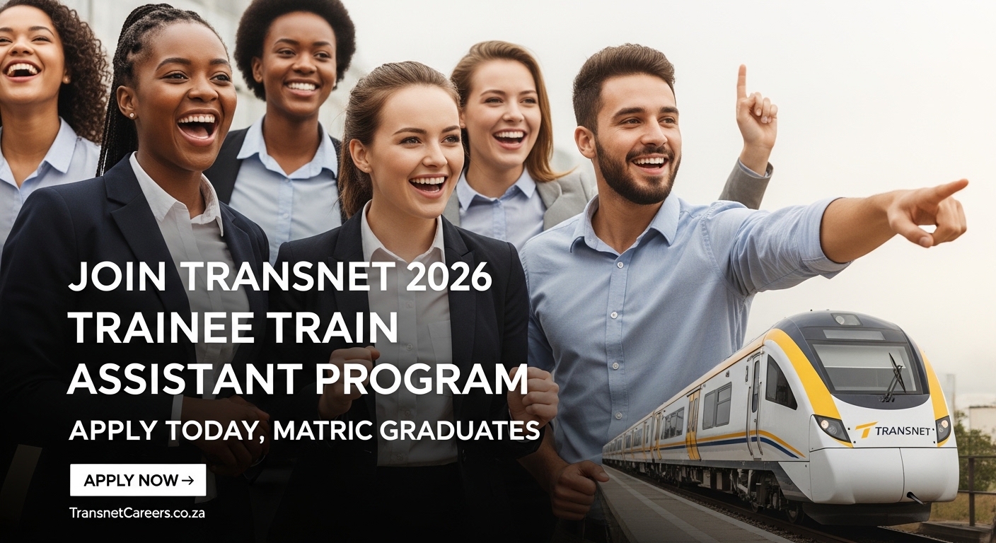 Join Transnet 2026 Trainee Train Assistant Program – Apply Today, Matric Graduates
