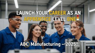 Launch Your Career as an Apprentice Level One at ABC Manufacturing – 2025