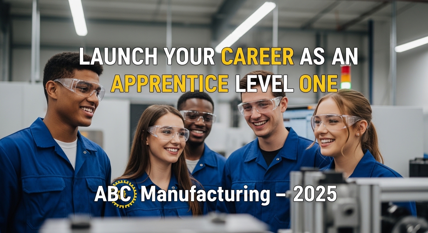 Launch Your Career as an Apprentice Level One at ABC Manufacturing – 2025