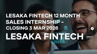 Lesaka Fintech 12‑Month Sales Internship – Closing 3 Mar 2026