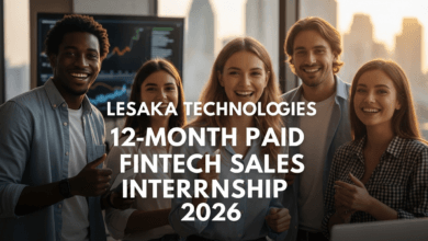 Lesaka Technologies 12-Month Paid Fintech Sales Internship 2026