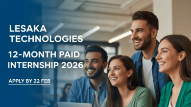 Lesaka Technologies 12‑Month Paid Internship 2026 – Apply by 22 Feb