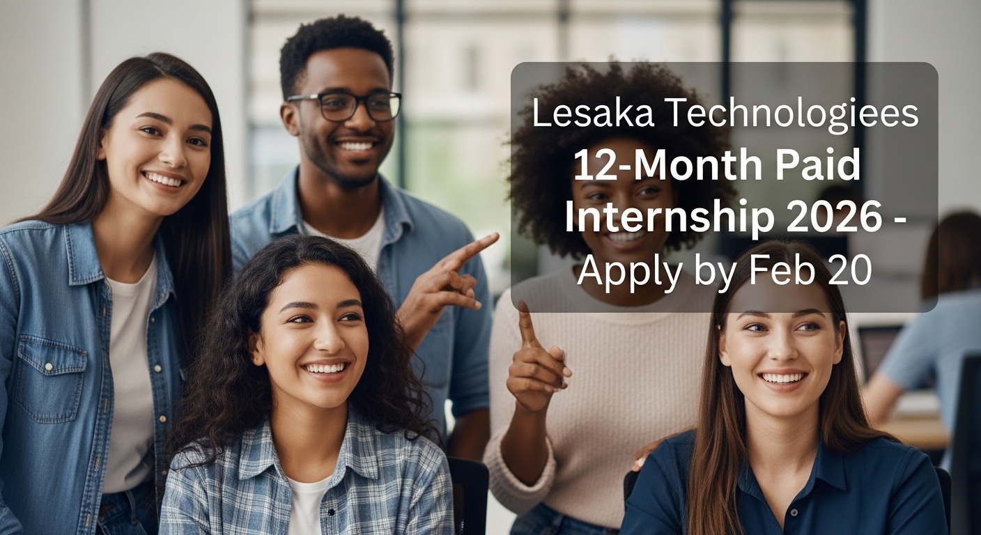 Lesaka Technologies 12‑Month Paid Internship 2026 – Apply by Feb 20