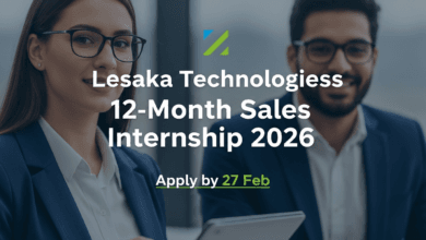 Lesaka Technologies 12‑Month Sales Internship 2026 – Apply by 27 Feb