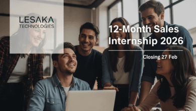 Lesaka Technologies 12-Month Sales Internship 2026 – Closing 27 Feb