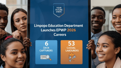 Limpopo Education Department Launches EPWP 2026 Careers – 6 Data Capturers & 53 Casual Labourers