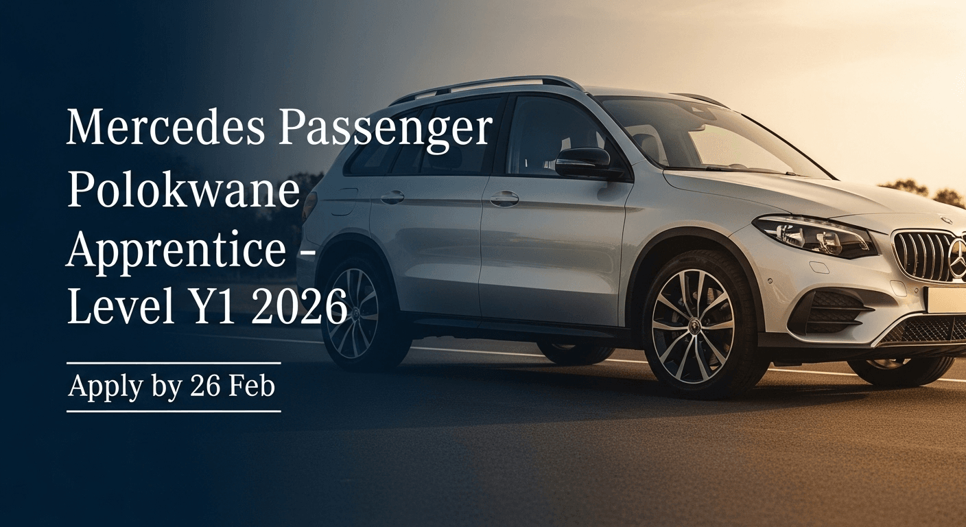 Mercedes Passenger Polokwane Apprentice – Level Y1 2026, Apply by 26 Feb