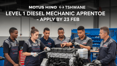 Motus Hino Tshwane Level 1 Diesel Mechanic Apprentice – Apply by 23 Feb