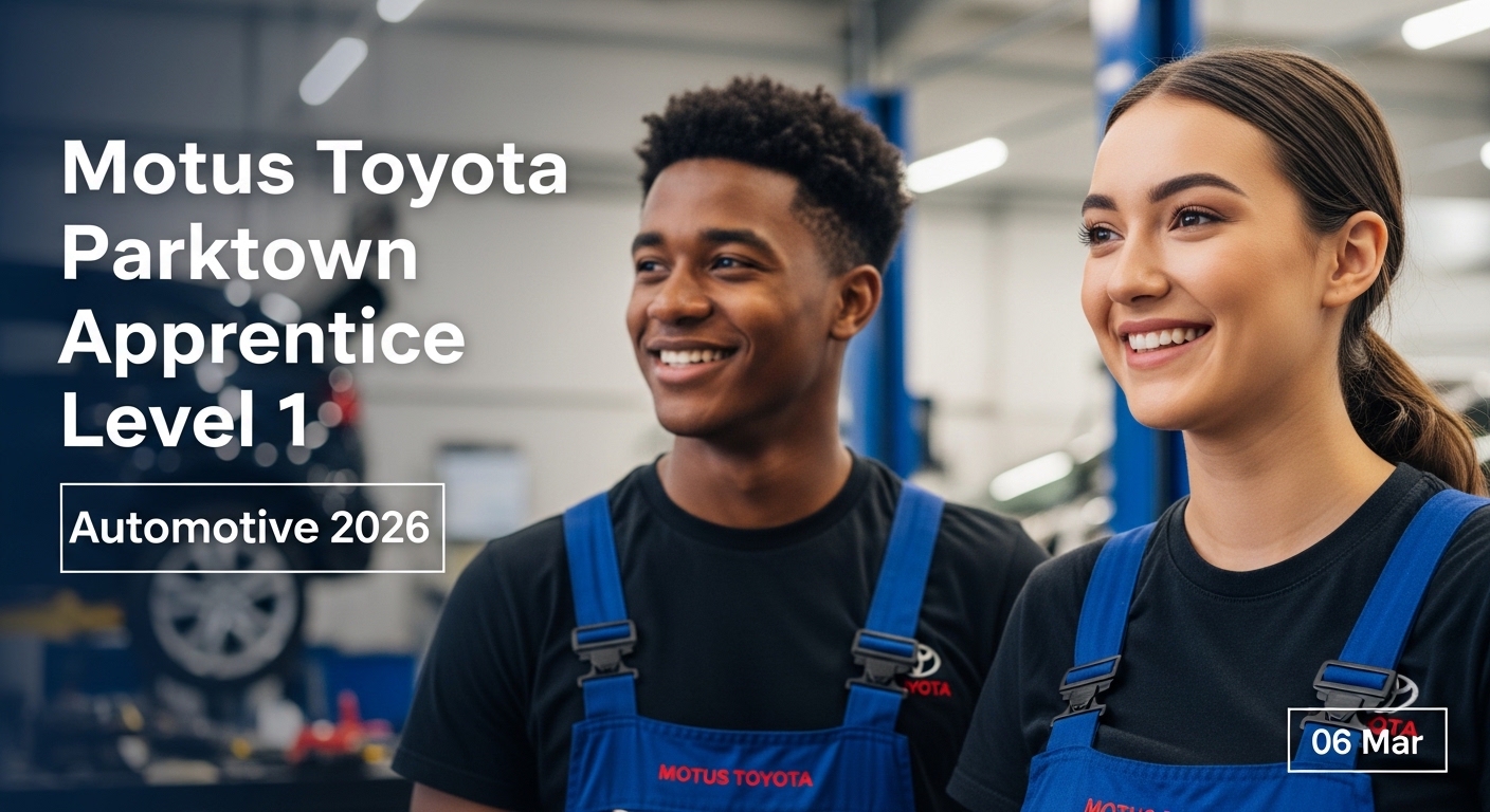 Motus Toyota Parktown Apprentice Level 1 – Automotive 2026 (06 Mar)