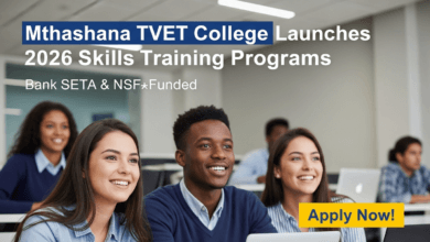 Mthashana TVET College Launches 2026 Bank SETA & NSF‑Funded Skills Training Programs – Apply Now