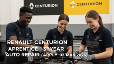 Renault Centurion Apprentice – 3‑Year Auto Repair (Apply 03 Mar 2026)