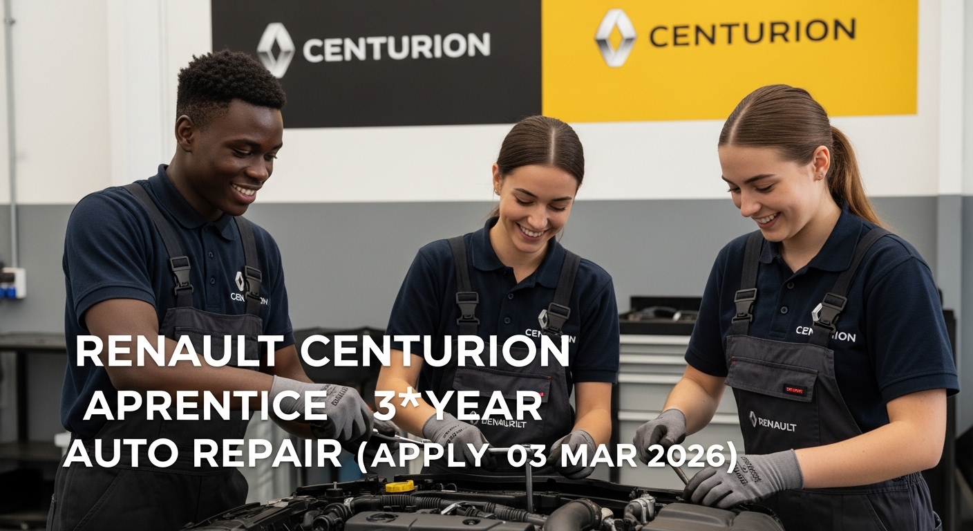 Renault Centurion Apprentice – 3‑Year Auto Repair (Apply 03 Mar 2026)