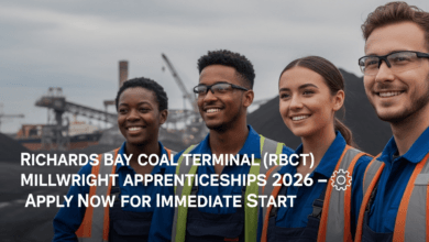 Richards Bay Coal Terminal (RBCT) Millwright Apprenticeships 2026 – Apply Now for Immediate Start