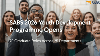 SABS 2026 Youth Development Programme Opens: 70 Graduate Roles Across 25 Departments