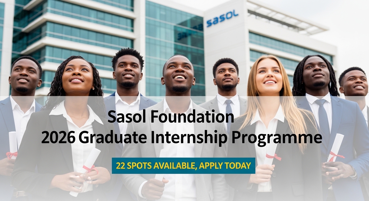 Sasol Foundation 2026 Graduate Internship Programme – 22 Spots Available, Apply Today