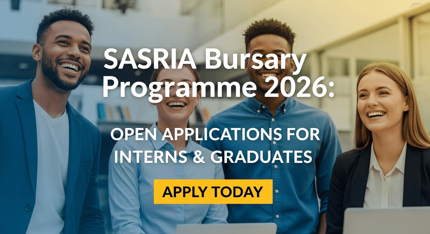 SASRIA Bursary Programme 2026: Open Applications for Interns & Graduates – Apply Today