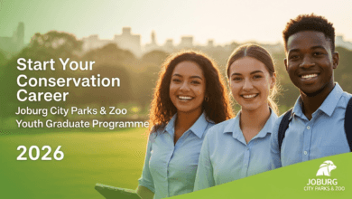 Start Your Conservation Career: Joburg City Parks & Zoo Youth Graduate Programme 2026