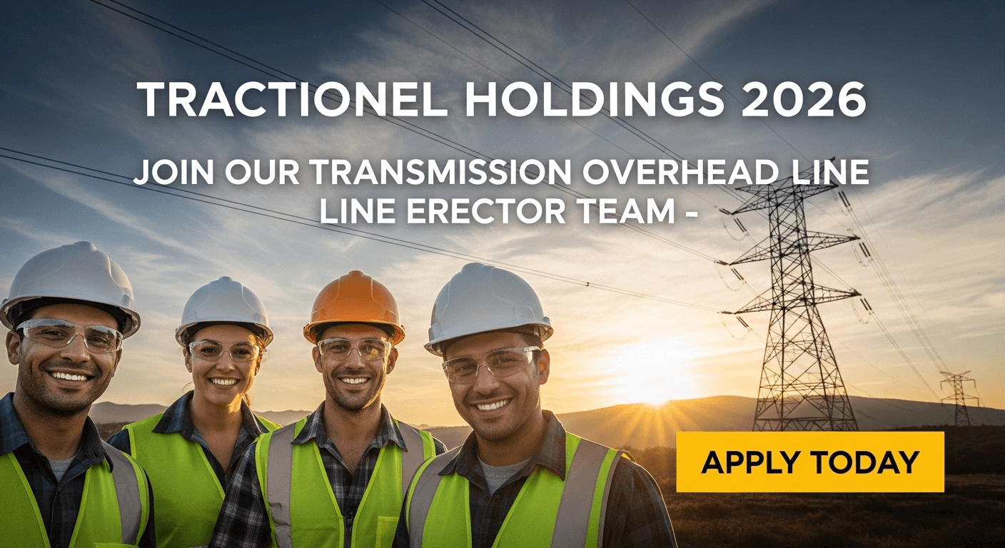 Tractionel Holdings 2026: Join Our Transmission Overhead Line Erector Team – Apply Today