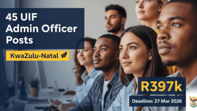 45 UIF Admin Officer Posts in KwaZulu-Natal – R397k, 27 Mar 2026 deadline