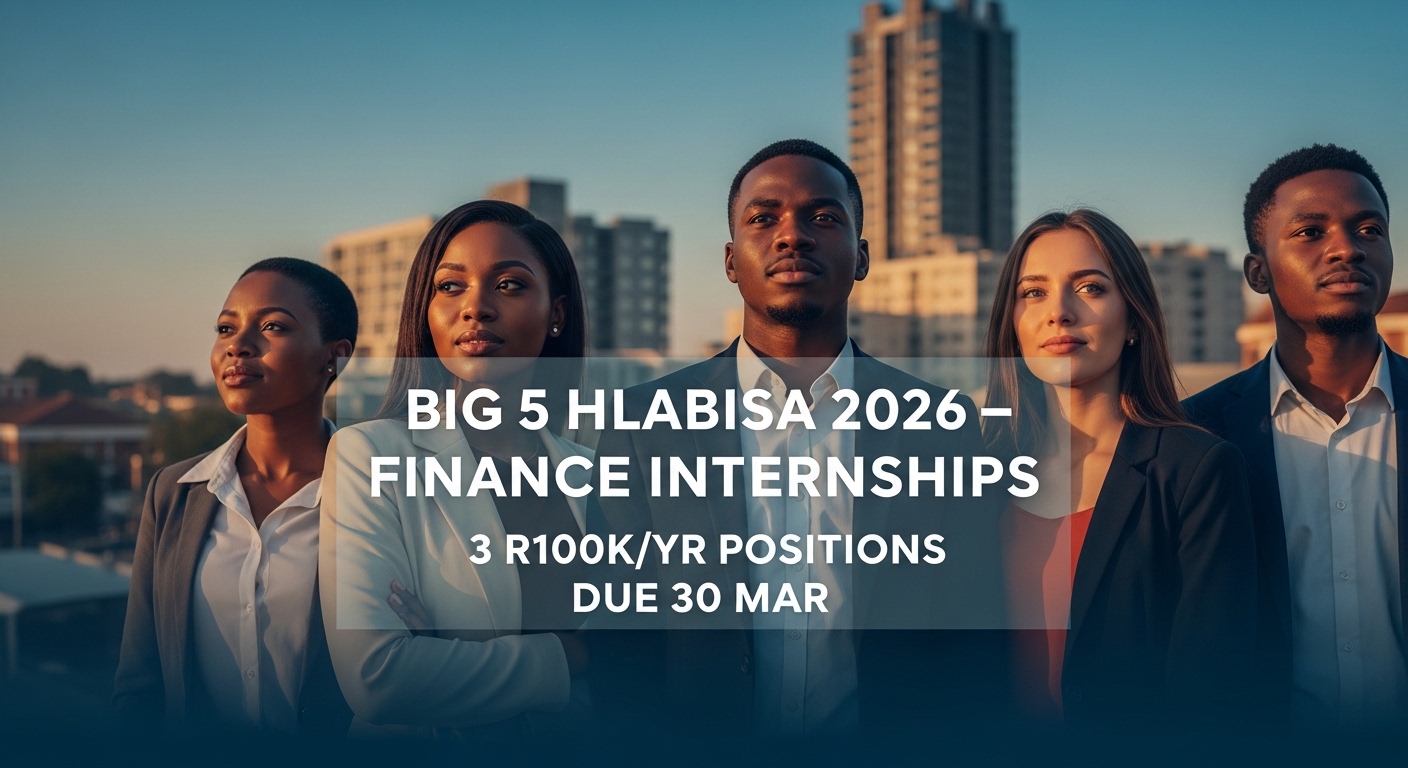 Big 5 Hlabisa 2026 Finance Internships – 3 R100k/yr Positions, Due 30 Mar