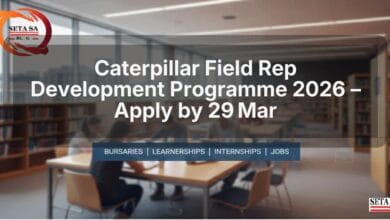 Caterpillar Field Rep Development Programme 2026 – Apply by 29 Mar