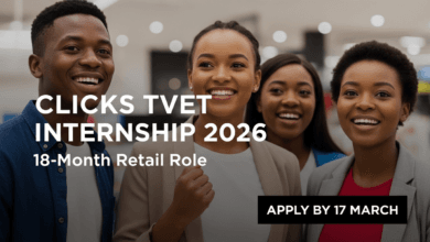 Clicks TVET Internship 2026 – 18‑Month Retail Role, Apply by 17 March