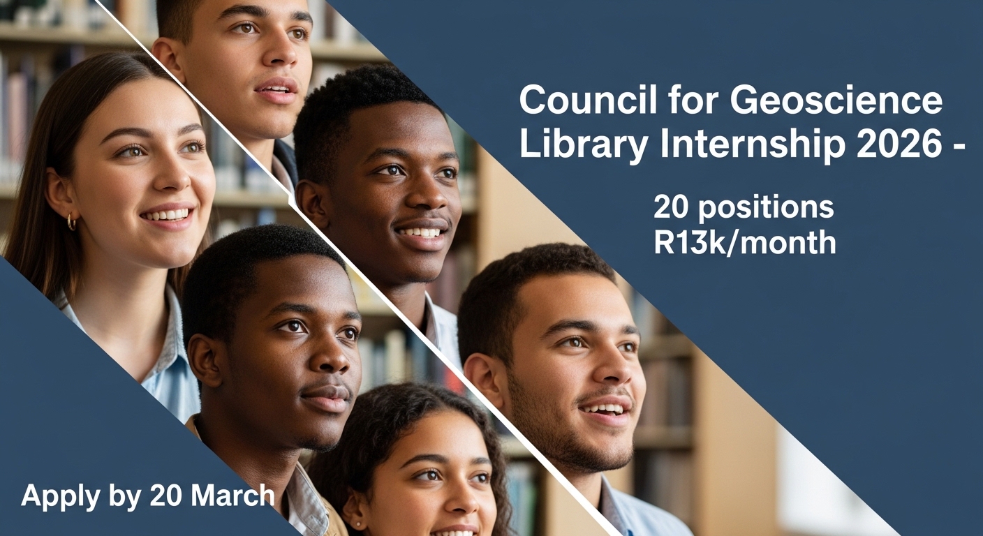 Council for Geoscience Library Internship 2026 –20 pos, R13k/mo, 20 Mar
