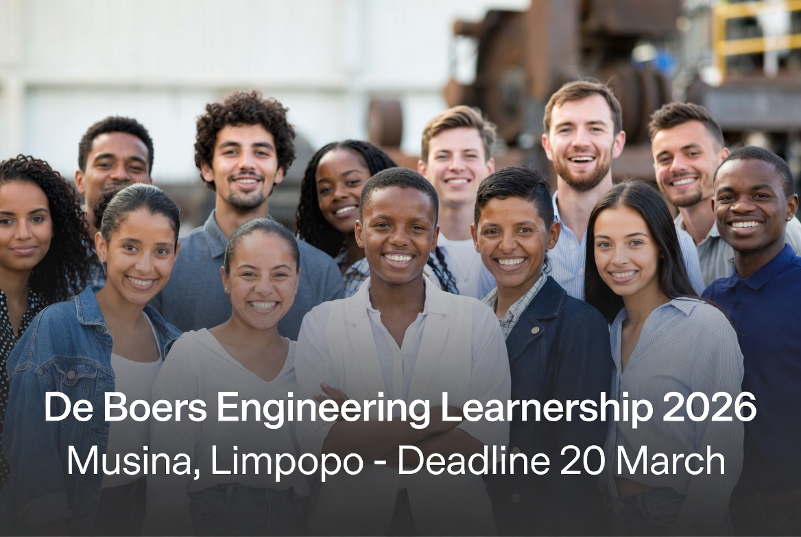 De Beers Engineering Learnership 2026 – Musina, Limpopo – 20 Mar Deadline