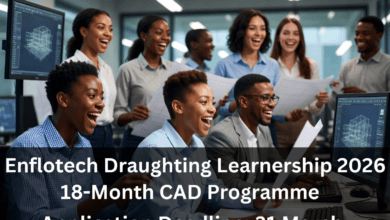 Enflotech Draughting Learnership 2026 – 18‑month CAD, 31 Mar deadline