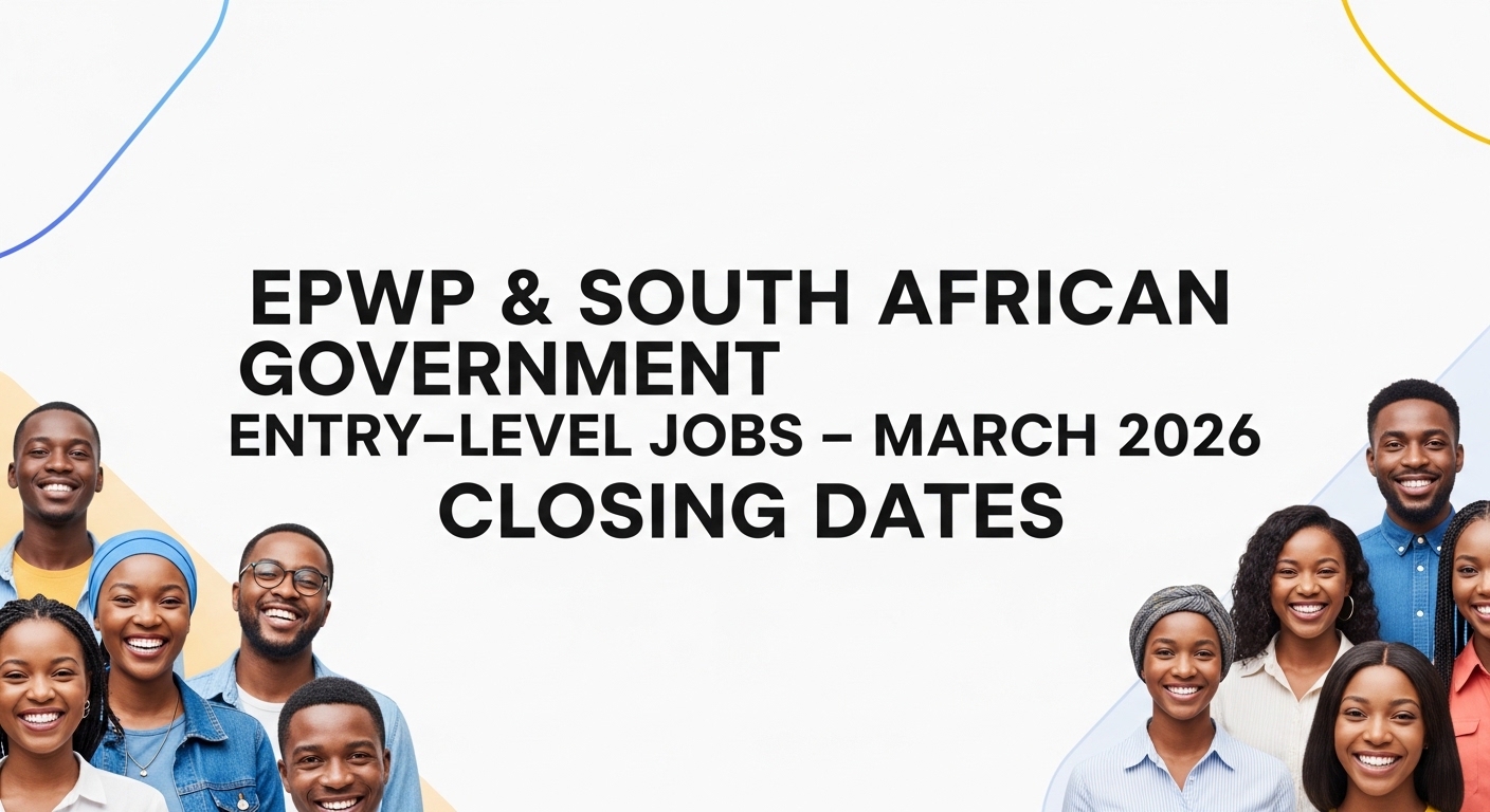 EPWP & South African Government Entry‑Level Jobs – March 2026 Closing Dates