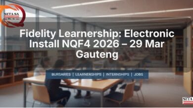 Fidelity Learnership: Electronic Install NQF4 2026 – 29 Mar Gauteng